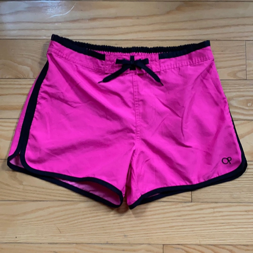 Op Hot Pink with Black Stripe Shorts